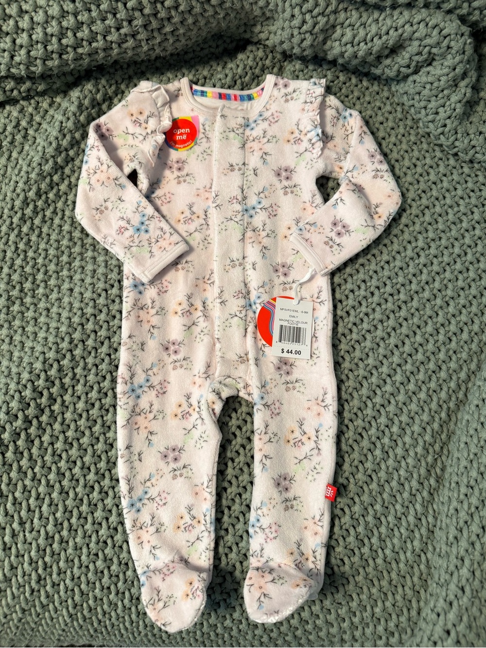 Magnetic Me Velour Footie